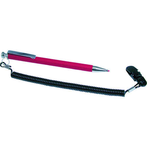 トラスコ中山 フエキ 建築用シャープペンシル2.0mm落下防止コイル付 赤(ご注文単位1本)【直送品】