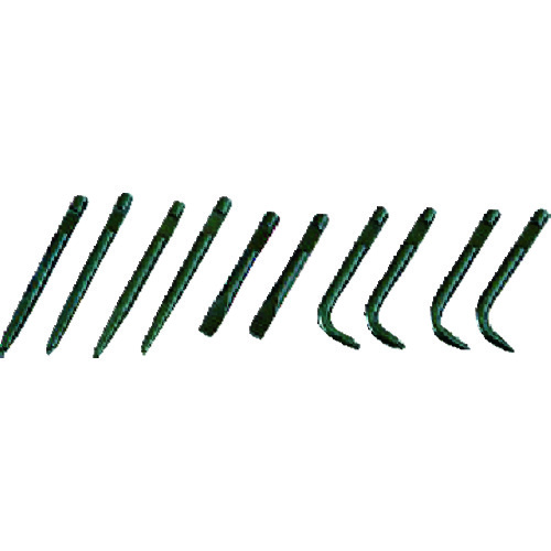 トラスコ中山 KTC スナップリングプライヤ先端クローセット 混合[10本組]（ご注文単位1セット）【直送品】