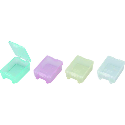 トラスコ中山 デンサン スケルトンS箱薄型小箱10(ご注文単位1セット)【直送品】