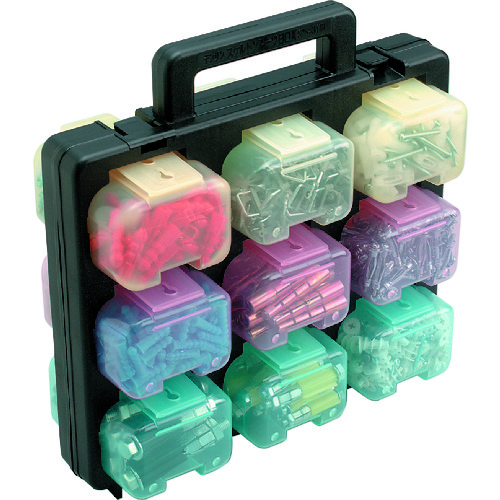 トラスコ中山 デンサン スケルトンパーツボックス(ご注文単位1個)【直送品】