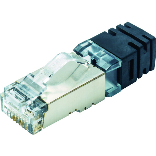 トラスコ中山 パンドウイット シールド付きモジュラープラグ LANコネクタ カテゴリ6A 100個入り SPS6X88-C(ご注文単位1袋)【直送品】