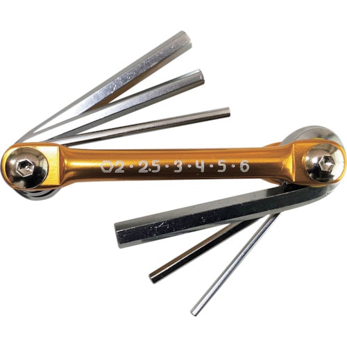 トラスコ中山 ベストツール BEST スリムリブ(ミリサイズ六角レンチセット)(ご注文単位1個)【直送品】