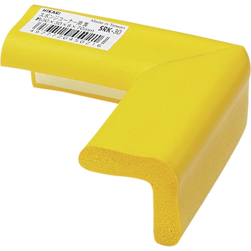 トラスコ中山 光 スポンジコーナー用 黄30×30mm（ご注文単位1個）【直送品】