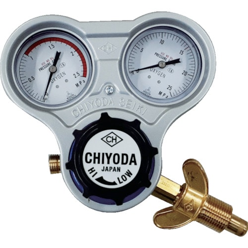 トラスコ中山 千代田 酸素用調整器スタウト(関西式)(ご注文単位1個)【直送品】