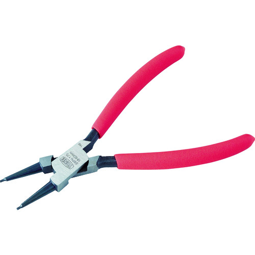トラスコ中山 TONE スナップリングプライヤ(ストレートタイプ 穴用) 全長180mm リング使用範囲19~60mm(ご注文単位1個)【直送品】
