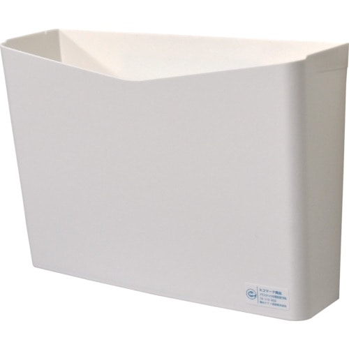 トラスコ中山 積水 リサイクルペーパーポケット フタなし 白(ご注文単位1個)【直送品】