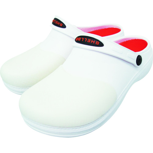 トラスコ中山 K-WORK シェルボガード ホワイト 23.0(ご注文単位1足)【直送品】