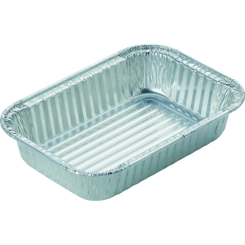 トラスコ中山 TRUSCO 使い捨てアルミ容器 角浅型 20枚入 190CC(ご注文単位1袋)【直送品】