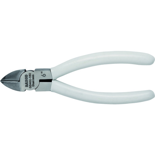 トラスコ中山 バーコ ニッパ(ステンレス刃) 切断能力:鉄線Φ0.8mm、銅線Φ0.8mm 160mm(ご注文単位1本)【直送品】