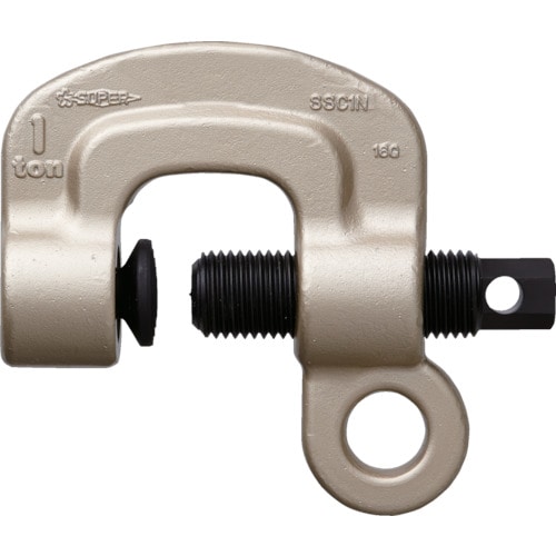 トラスコ中山 スーパー ねじ式クランプ スクリューカムクランプ(シングル・アイ型) 基本使用荷重2t(ご注文単位1台)【直送品】