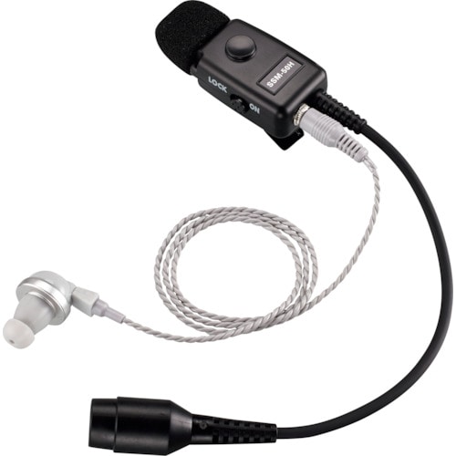 トラスコ中山 八重洲無線 イヤホン付きタイピンマイク(ご注文単位1個)【直送品】