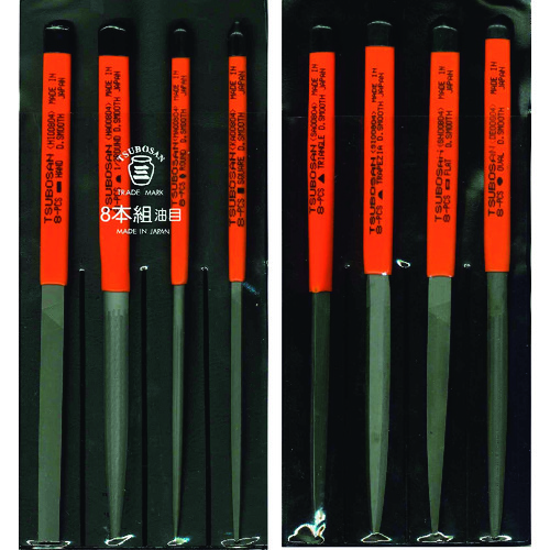 トラスコ中山 ツボサン 組ヤスリセット8本組 油目(ご注文単位1セット)【直送品】