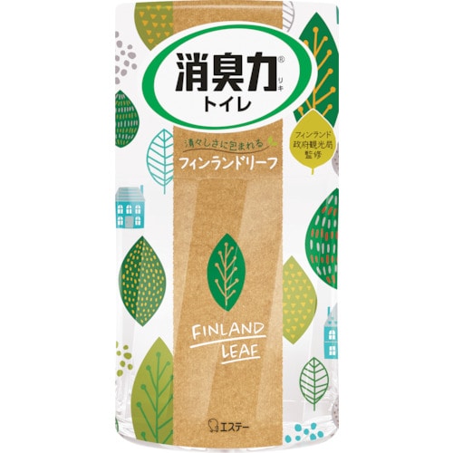 トラスコ中山 エステー 消臭力トイレ用 フィンランドリーフ(ご注文単位1個)【直送品】