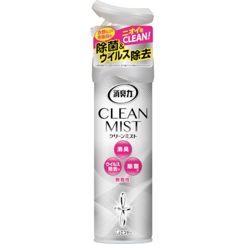 トラスコ中山 エステー 消臭力 CLEAN MIST 無香性(ご注文単位1本)【直送品】
