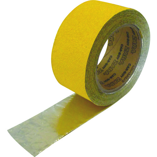 トラスコ中山 カーボーイ すべり止めテープザラザラ イエロー(ご注文単位1巻)【直送品】