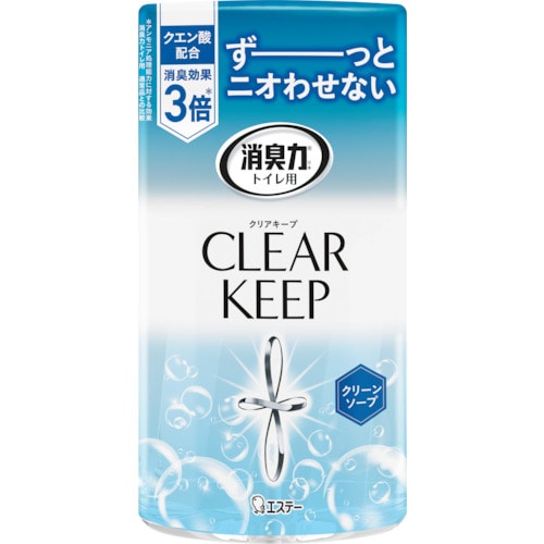 トラスコ中山 エステー トイレの消臭力 CLEAR KEEP クリーンソープ(ご注文単位1個)【直送品】
