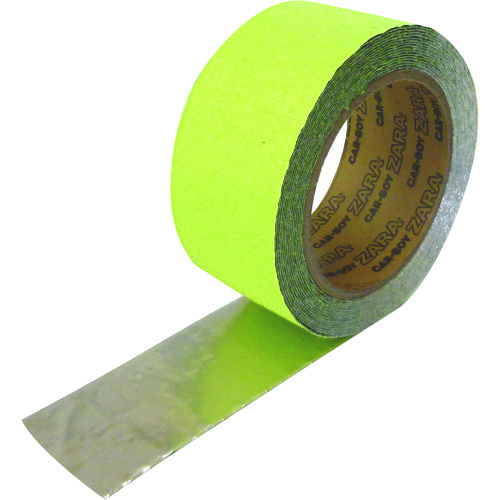 トラスコ中山 カーボーイ すべり止めテープザラザラ 蓄光(ご注文単位1巻)【直送品】