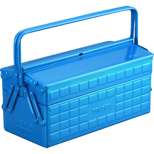 トラスコ中山 TRUSCO 2段工具箱 350X160X260 ブルー(ご注文単位1個)【直送品】