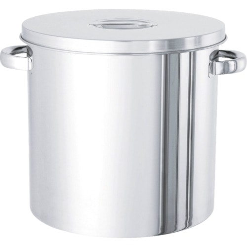 トラスコ中山 日東 ステンレスタンク ストレート貯蔵用タンク(フタ付) 80L(ご注文単位1個)【直送品】