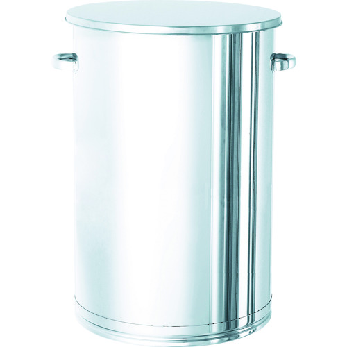 トラスコ中山 日東 ステンレスタンク 大型貯蔵用タンク(フタ付) 200L(ご注文単位1個)【直送品】