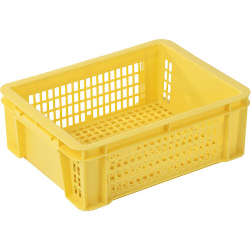 トラスコ中山 リス ボックス型コンテナ 235844 ST型コンテナーST-M9A 黄(ご注文単位1個)【直送品】
