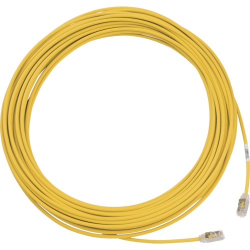トラスコ中山 パンドウイット カテゴリ6A細径シールドパッチコード 3m 黄(ご注文単位1本)【直送品】