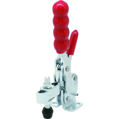 トラスコ中山 ST-SMITH 下方押え型トグルクランプ 立型トグルクランプ ロック機構付 垂直ハンドル フランジベース 締圧力1~1.7kN 適合コンタクトボルト径M8(ご注文単位1個)【直送品】