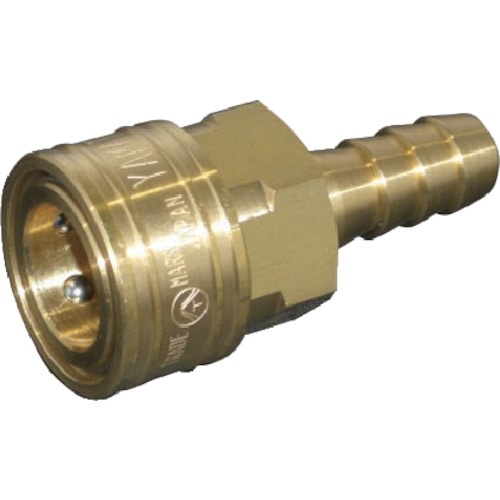 トラスコ中山 ヤマト STYカップリング ソケット(ホース取付用・真鍮)STY4-SH(ご注文単位1個)【直送品】