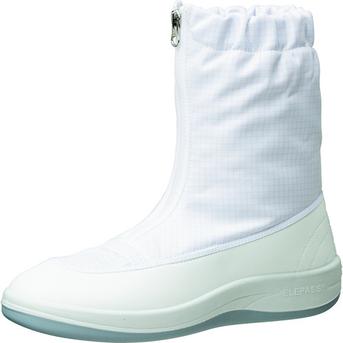 トラスコ中山 ミドリ安全 クリーン静電靴 ハーフフード ファスナー式 SU551 21.0CM(ご注文単位1足)【直送品】