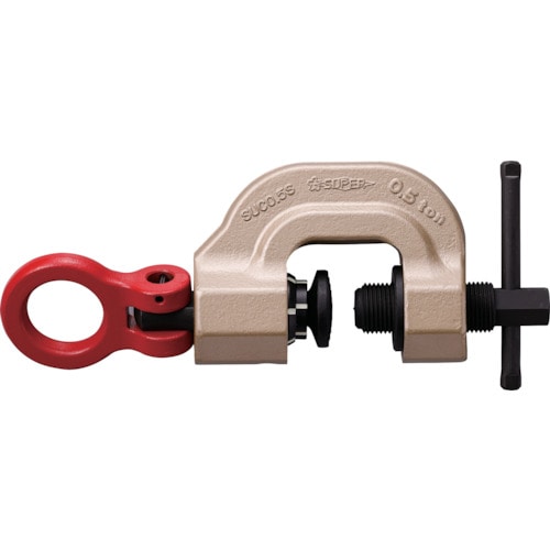 トラスコ中山 スーパー ねじ式クランプ スクリューカムクランプ 吊クランプ引張治具兼用型(スイベルタイプツイストカム式) 基本使用荷重0.5t(ご注文単位1台)【直送品】