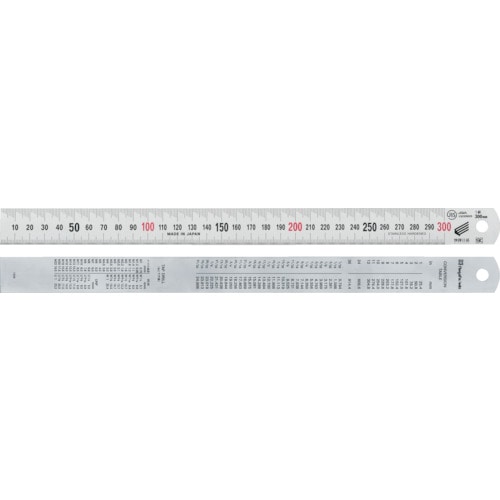 トラスコ中山 SK シルバースケール快段目盛300mm（ご注文単位1本）【直送品】