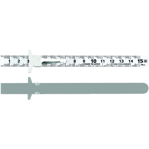 トラスコ中山 SK クリップスケール快段目盛 15cm(ご注文単位1本)【直送品】