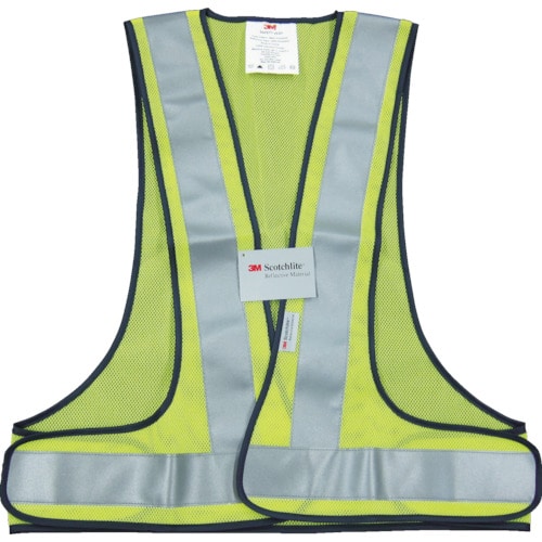 トラスコ中山 3M 高視認性反射ベスト SVP-02Y ライムイエロー（ご注文単位1着）【直送品】