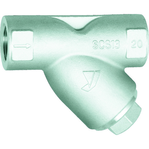 トラスコ中山 ヨシタケ Y形ストレーナ(ステンレス鋳鋼) 80メッシュ 呼び径:15A、1/2B(ご注文単位1台)【直送品】