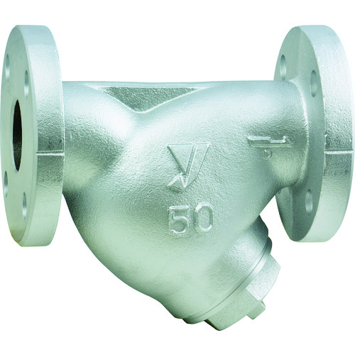 トラスコ中山 ヨシタケ Y形ストレーナ(球状黒鉛鋳鉄) 80メッシュ 呼び径:15A、1/2B(ご注文単位1台)【直送品】