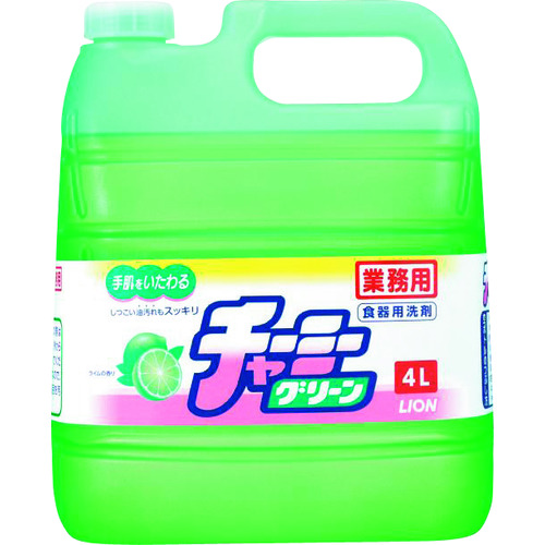 トラスコ中山 ライオン 業務用チャーミーグリーン4L（ご注文単位1個）【直送品】