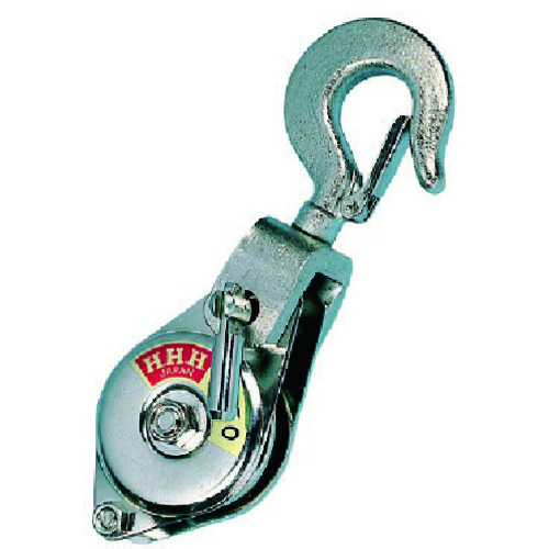トラスコ中山 HHH シンプルヤーディング フック型50mm ベアリング入（ご注文単位1個）【直送品】