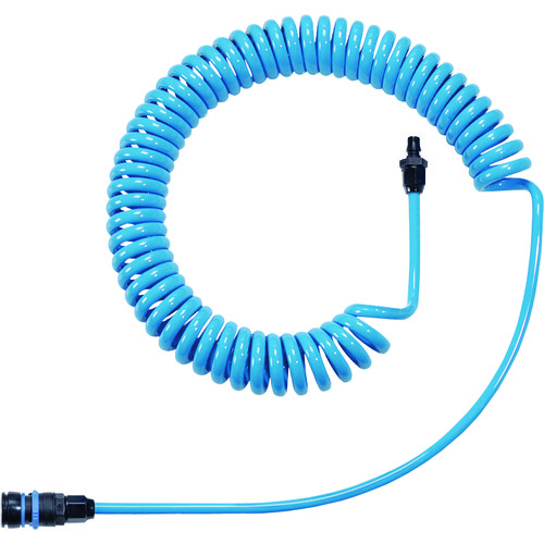 トラスコ中山 ジョプラックス コイルホース 青 有効6M(ご注文単位1本)【直送品】