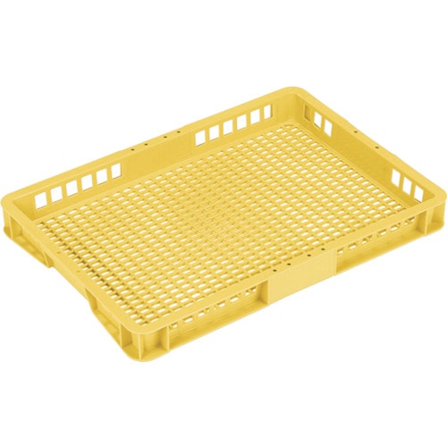 トラスコ中山 リス トレーコンテナーT-12 238258 黄(ご注文単位1個)【直送品】