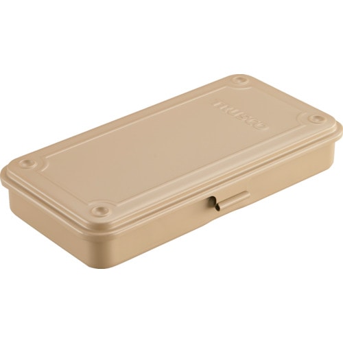 トラスコ中山 TRUSCO トランク型工具箱 203X109X35 ライトサンド(ご注文単位1個)【直送品】