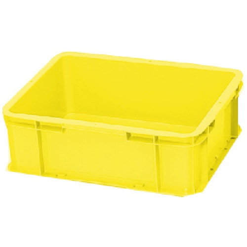 トラスコ中山 積水 T型コンテナ T-20-3 黄(ご注文単位1個)【直送品】