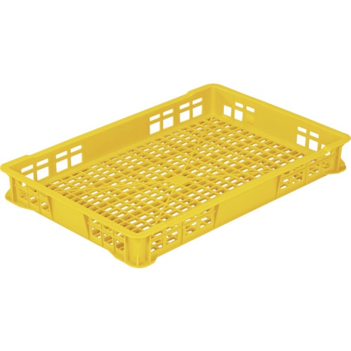 トラスコ中山 リス トレーコンテナーT-22 238401 黄(ご注文単位1個)【直送品】