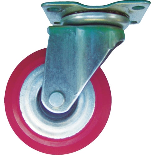 トラスコ中山 アイケー スチールホイル自在ゴム車Φ85(ご注文単位1個)【直送品】