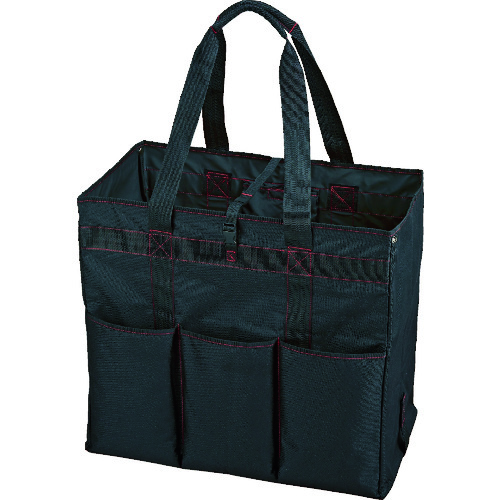 トラスコ中山 リングスター 1・2・3ツールバッグT-600Lブラック(ご注文単位1個)【直送品】