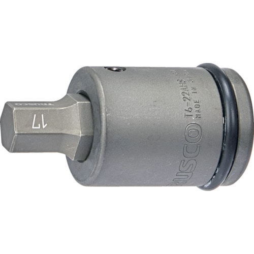 トラスコ中山 TRUSCO インパクト用ヘキサゴンソケット差替式ソケット・ビット 差込角19.0mm 対辺17mm(ご注文単位1セット)【直送品】