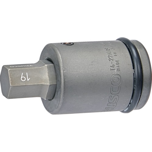 トラスコ中山 TRUSCO インパクト用ヘキサゴンソケット差替式ソケット・ビット 差込角19.0mm 対辺19mm(ご注文単位1セット)【直送品】