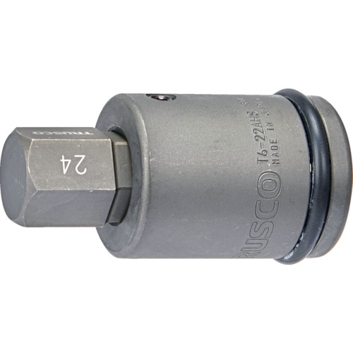 トラスコ中山 TRUSCO インパクト用ヘキサゴンソケット差替式ソケット・ビット 差込角19.0mm 対辺24mm(ご注文単位1セット)【直送品】