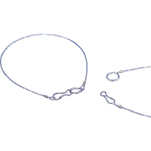 トラスコ中山 TRUSCO 吊り下げ用ロープ ステンレス製 5本1組 0.7Ф×400mm（ご注文単位1組）【直送品】