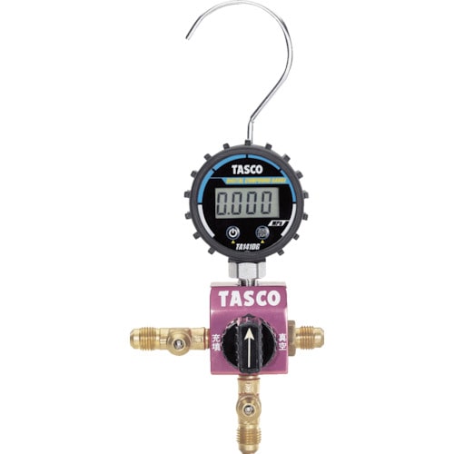 トラスコ中山 タスコ ボールバルブ式デジタルシングルマニホールドキット(ご注文単位1セット)【直送品】