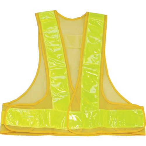 トラスコ中山 TRUSCO 70mm幅反射材付安全ベスト イエロー/蛍光イエロー反射(ご注文単位1着)【直送品】